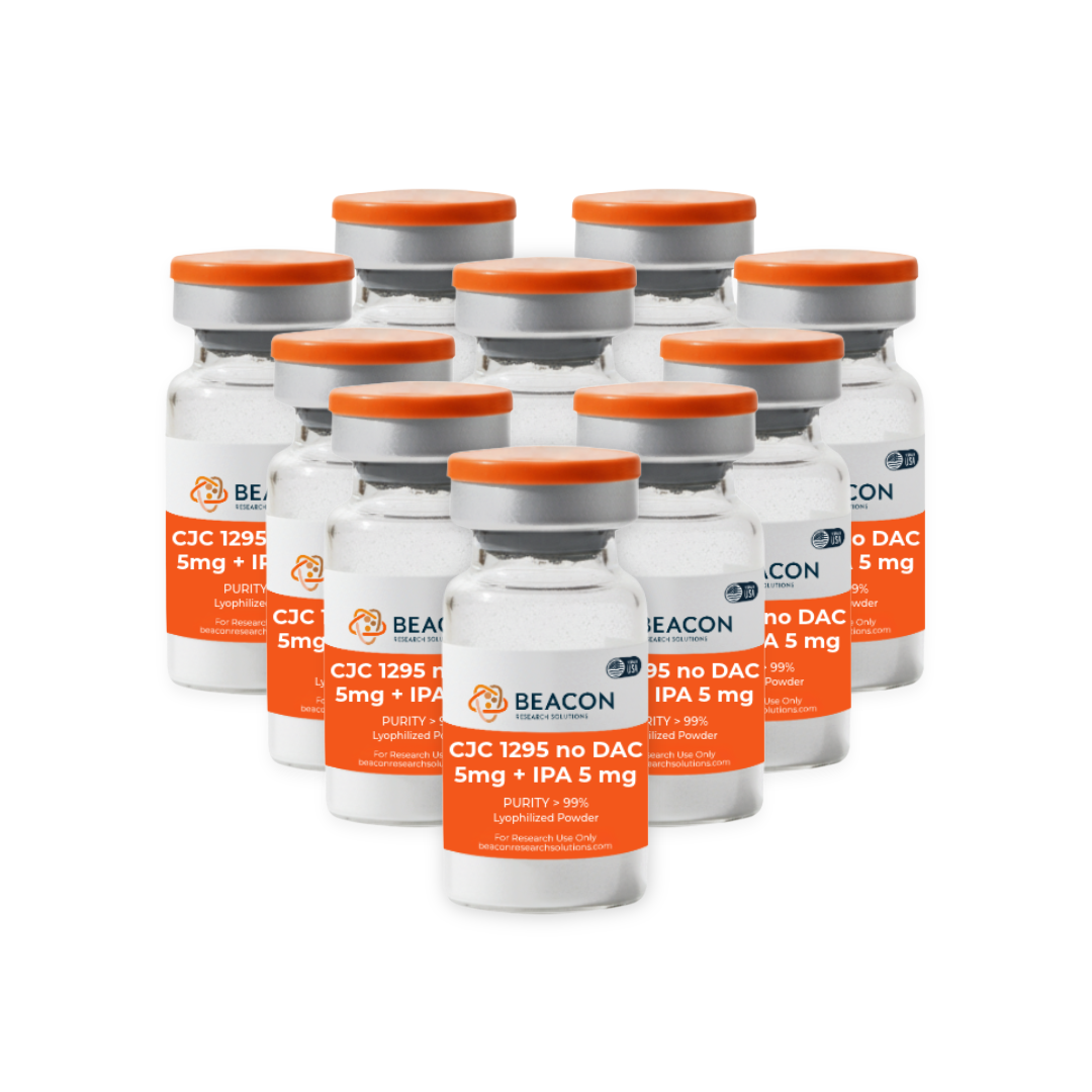 CJC1295 wo DAC 5mg + Ipamorelin 5mg (10 Vials)